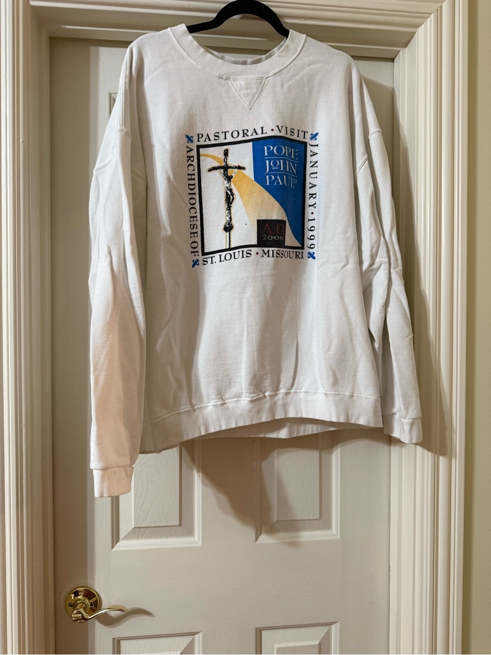 Vintage Pope John Paul II Visit Sweatshirt